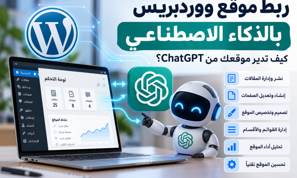ربط موقع ووردبريس بالذكاء الاصطناعي وإدارته من ChatGPT
